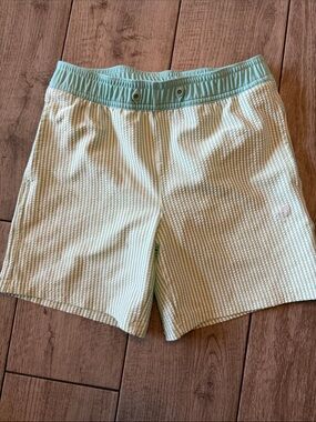 Properly Tied Alex Swim Short in light Mint Seersucker Sz 6